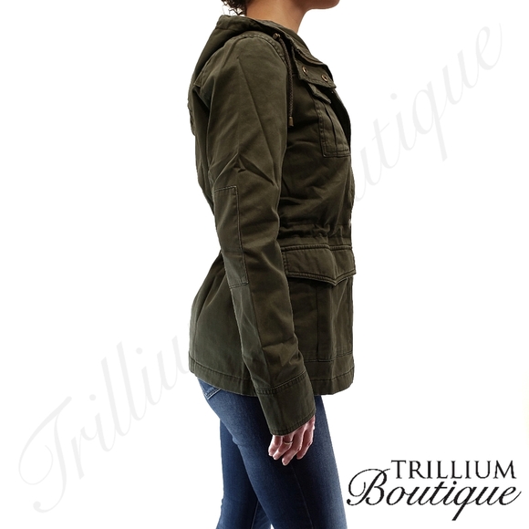 Lucky Brand Women's Anorak Army Hooded Jacket NWT - Picture 3 of 7